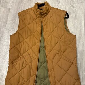 J. Crew Men's Quilted Tan Vest